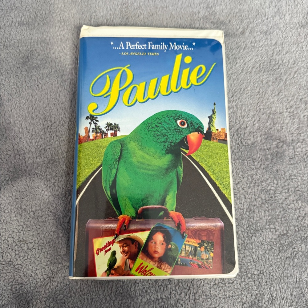 Paulie VHS Tape with Colorful Cover